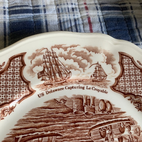 Vintage Plate NY Wall Street Dock Fair Winds by Alfred Meakin Transfer - Picture 4 of 7